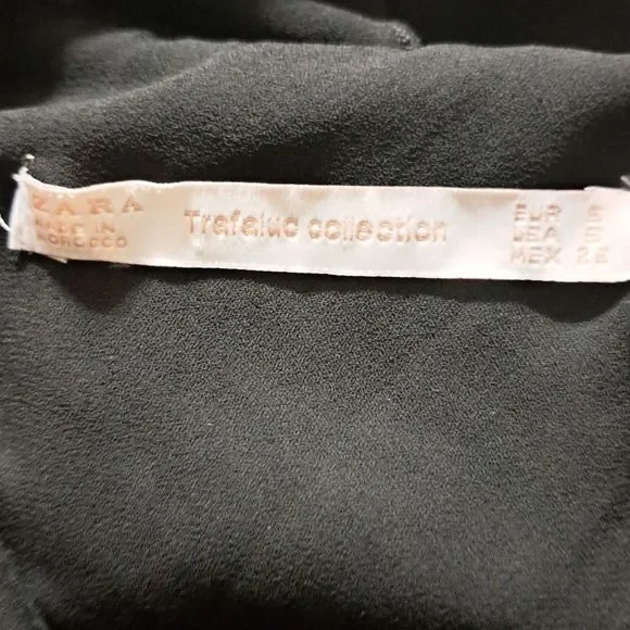 ZARA Trafaluc Collection Black Wrap Blouse - Picture 5 of 5